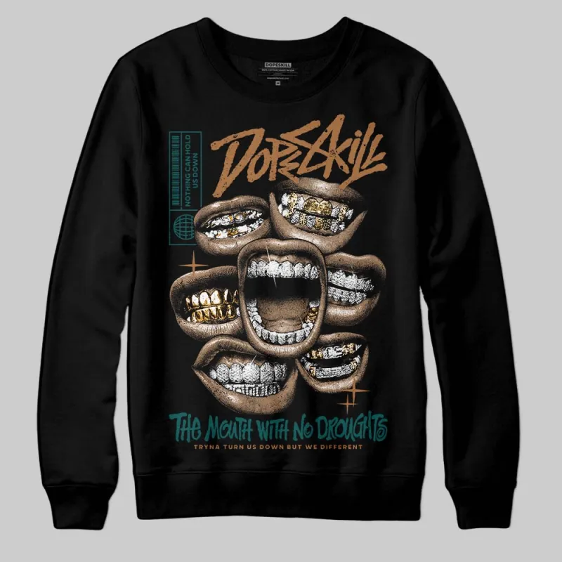 Samba Leopard Pack Collegiate Green DopeSkill Sweatshirt The Mouth With No Droughts Graphic sold by DopeSkill