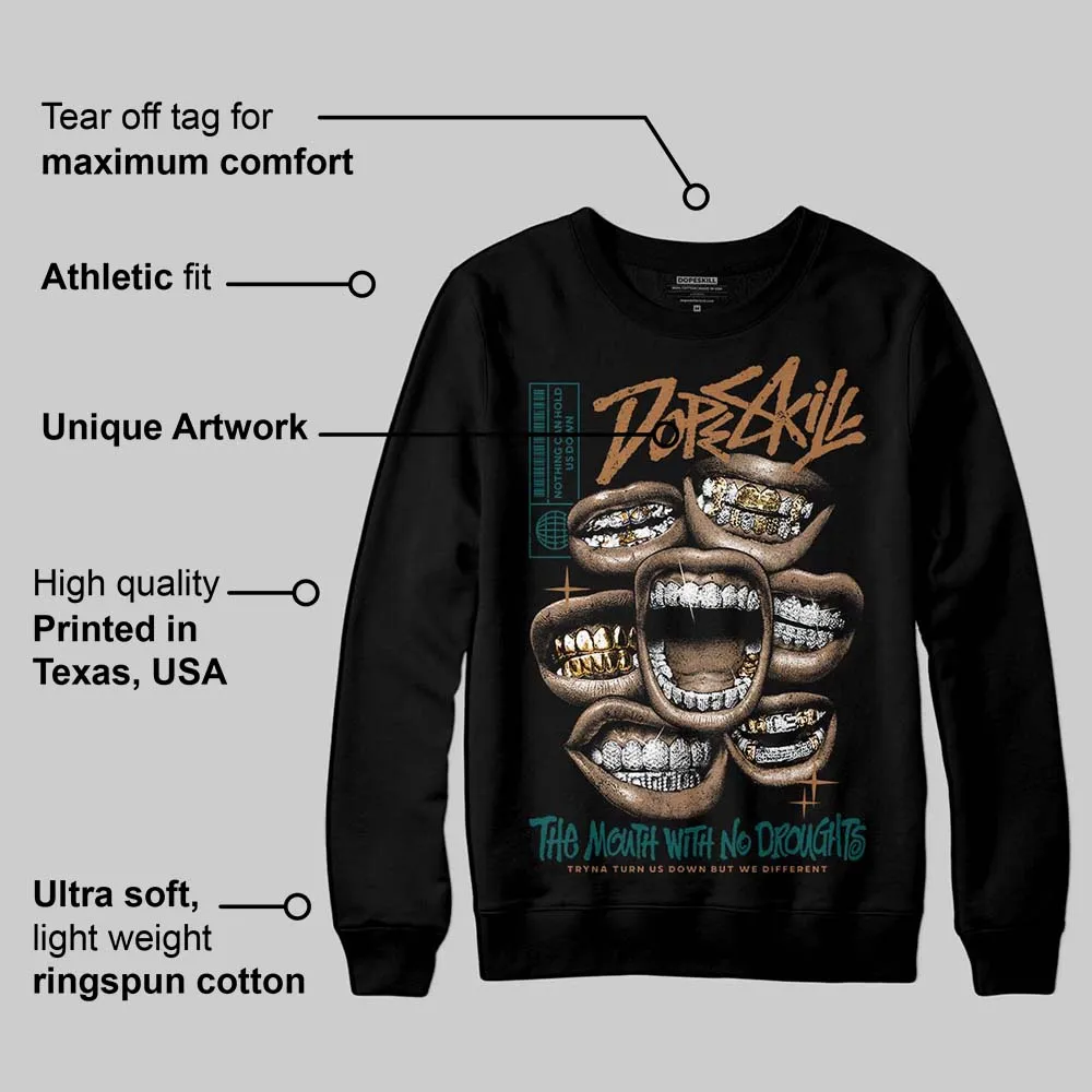 Samba Leopard Pack Collegiate Green DopeSkill Sweatshirt The Mouth With No Droughts Graphic sold by DopeSkill product image thumbnail 3