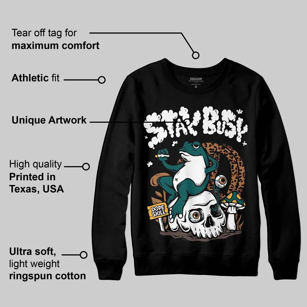 Samba Leopard Pack Collegiate Green DopeSkill Sweatshirt Stay Busy Graphic sold by DopeSkill product image thumbnail 3