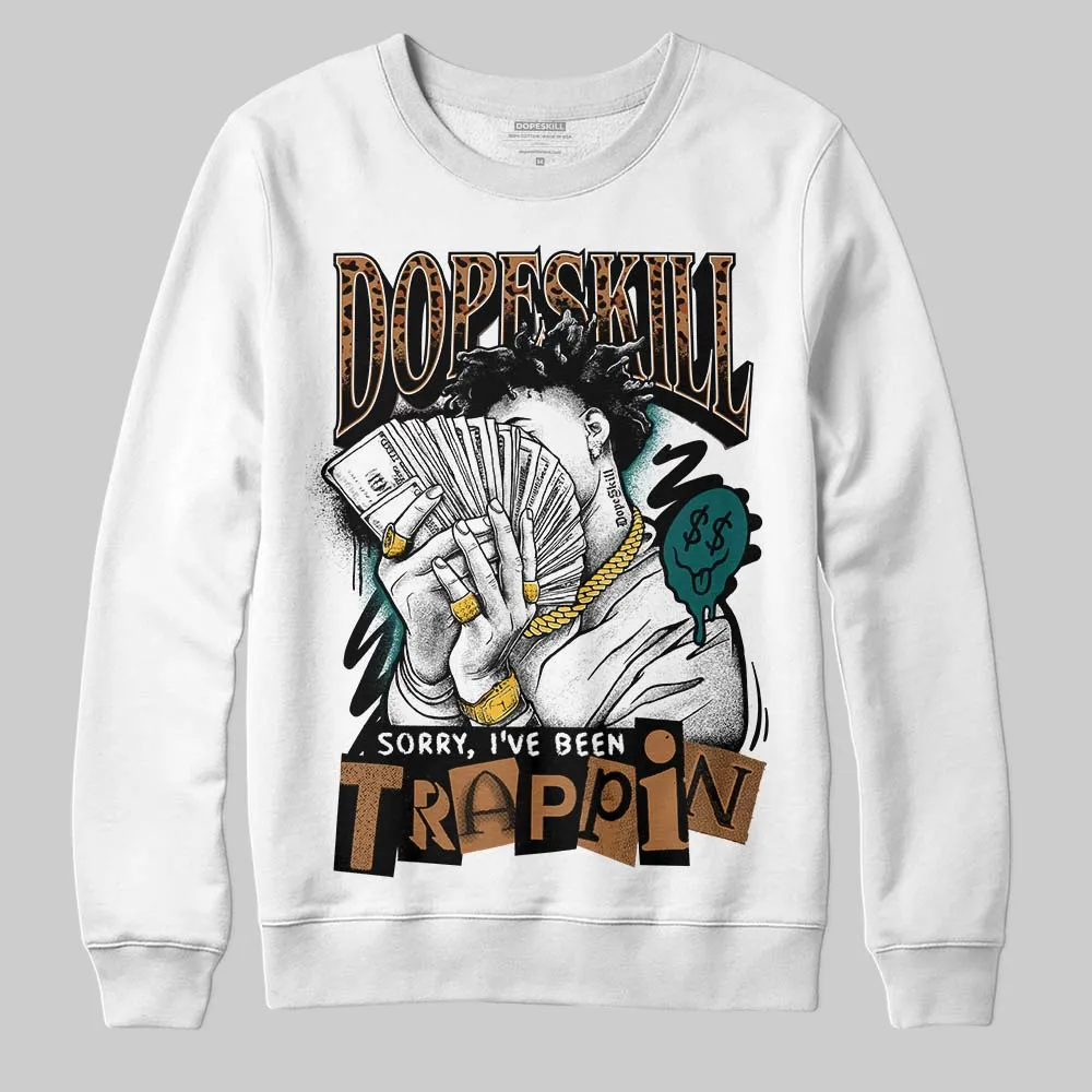 Samba Leopard Pack Collegiate Green DopeSkill Sweatshirt Sorry I've Been Trappin Graphic sold by DopeSkill product image thumbnail 2