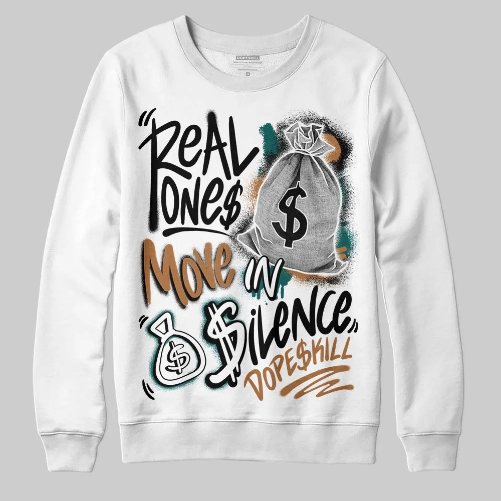 Samba Leopard Pack Collegiate Green DopeSkill Sweatshirt Real Ones Move In Silence Graphic sold by DopeSkill product image thumbnail 2