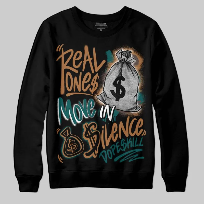 Samba Leopard Pack Collegiate Green DopeSkill Sweatshirt Real Ones Move In Silence Graphic sold by DopeSkill