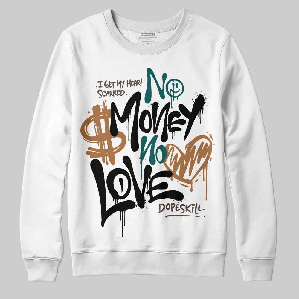 Samba Leopard Pack Collegiate Green DopeSkill Sweatshirt No Money No Love Typo Graphic sold by DopeSkill product image thumbnail 2