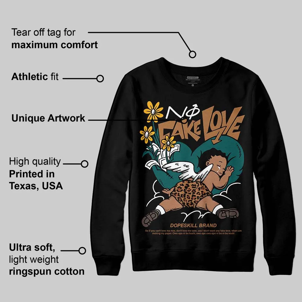 Samba Leopard Pack Collegiate Green DopeSkill Sweatshirt No Fake Love Graphic sold by DopeSkill product image thumbnail 3