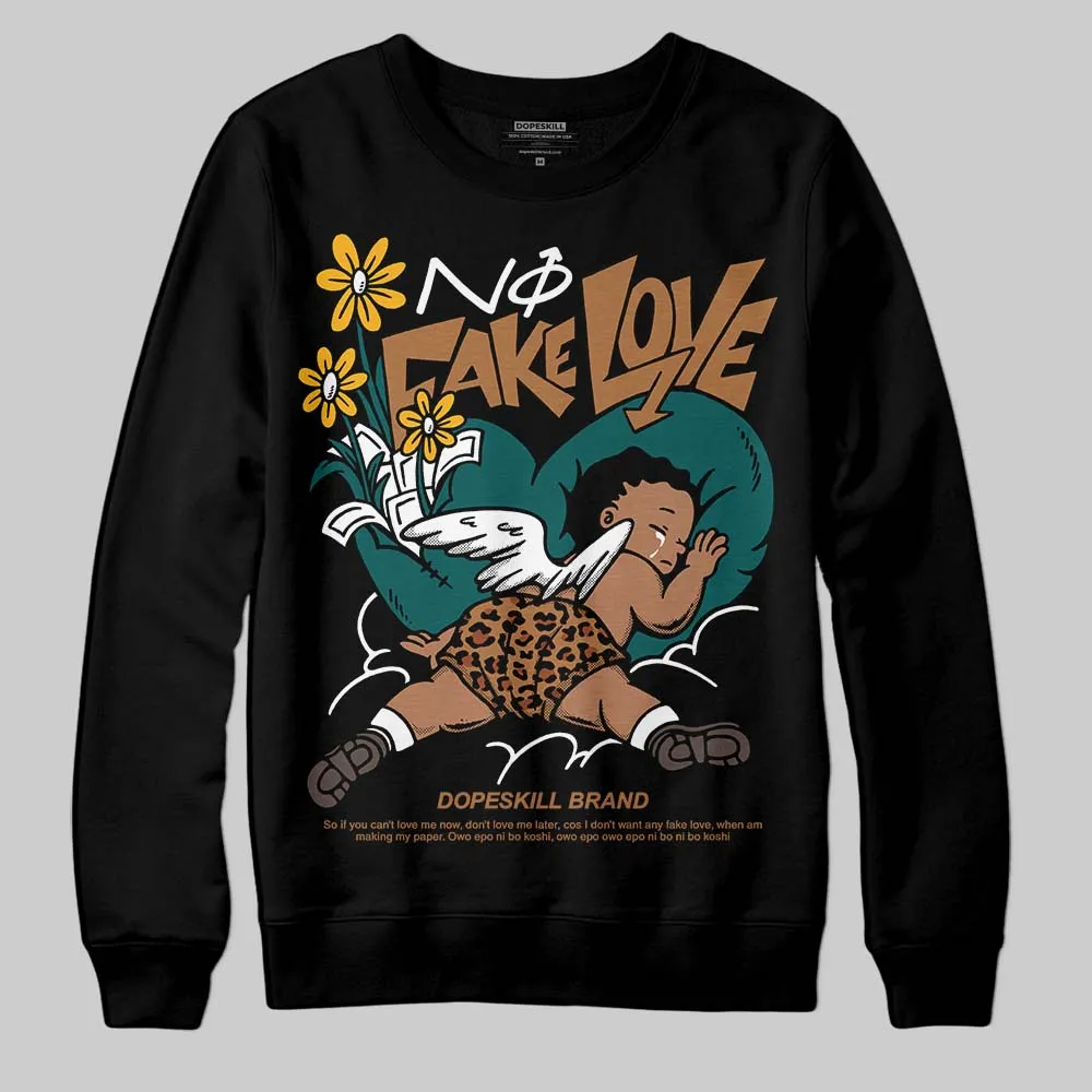 Samba Leopard Pack Collegiate Green DopeSkill Sweatshirt No Fake Love Graphic sold by DopeSkill