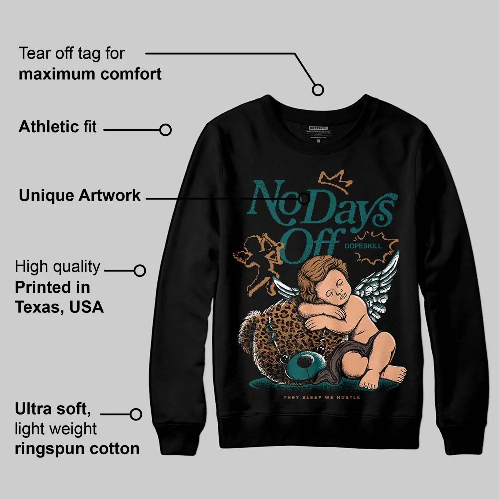 Samba Leopard Pack Collegiate Green DopeSkill Sweatshirt New No Days Off Graphic sold by DopeSkill product image thumbnail 3