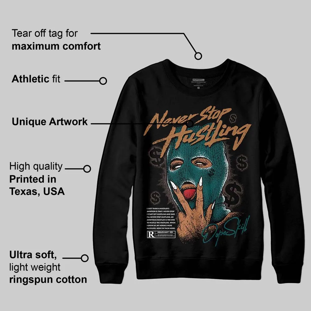 Samba Leopard Pack Collegiate Green DopeSkill Sweatshirt Never Stop Hustling Graphic sold by DopeSkill product image thumbnail 3