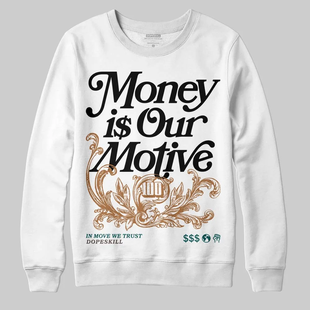 Samba Leopard Pack Collegiate Green DopeSkill Sweatshirt Money Is Our Motive Typo Graphic sold by DopeSkill product image thumbnail 2