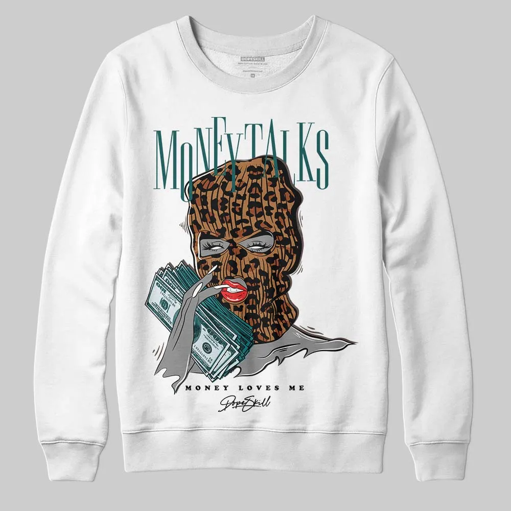 Samba Leopard Pack Collegiate Green DopeSkill Sweatshirt Money Talks Graphic sold by DopeSkill product image thumbnail 2