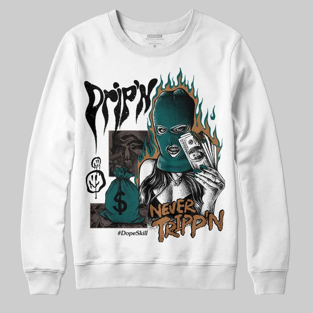 Samba Leopard Pack Collegiate Green DopeSkill Sweatshirt Drip'n Never Tripp'n Graphic sold by DopeSkill product image thumbnail 2