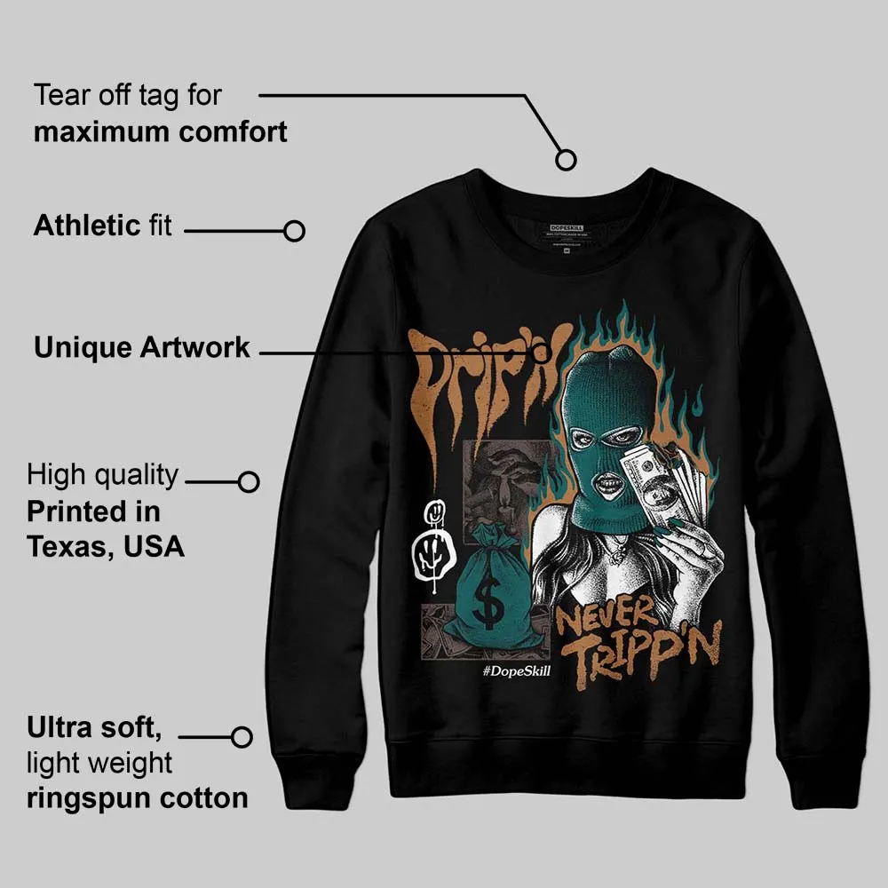 Samba Leopard Pack Collegiate Green DopeSkill Sweatshirt Drip'n Never Tripp'n Graphic sold by DopeSkill product image thumbnail 3
