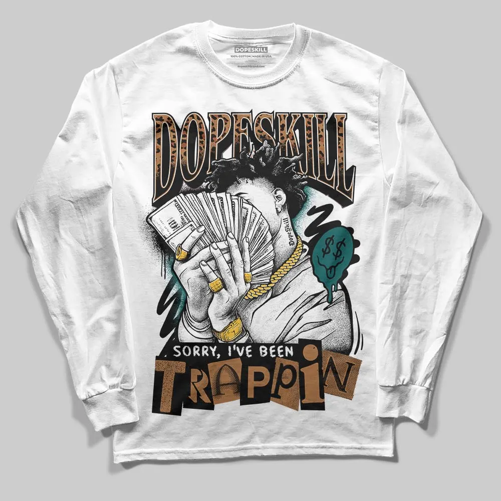 Samba Leopard Pack Collegiate Green DopeSkill Long Sleeve T-Shirt Sorry I've Been Trappin Graphic sold by DopeSkill product image thumbnail 2