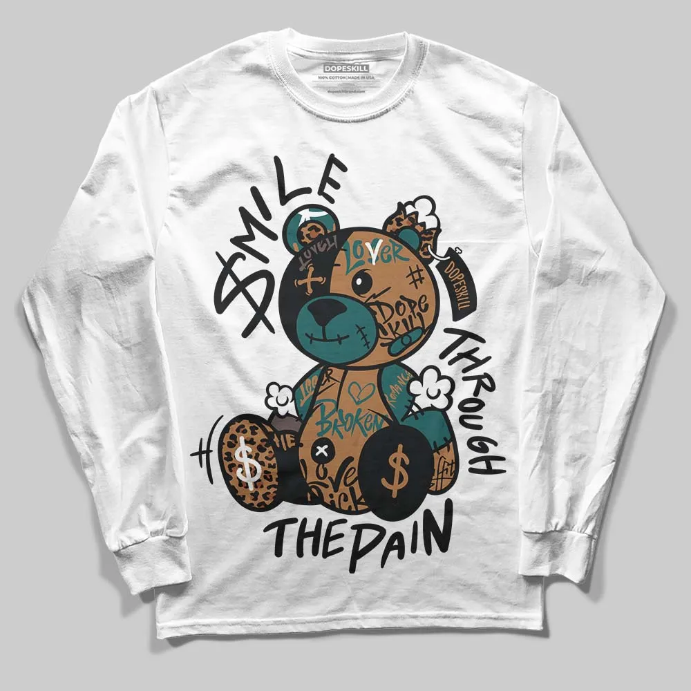 Samba Leopard Pack Collegiate Green DopeSkill Long Sleeve T-Shirt Smile Through The Pain Graphic sold by DopeSkill product image thumbnail 2