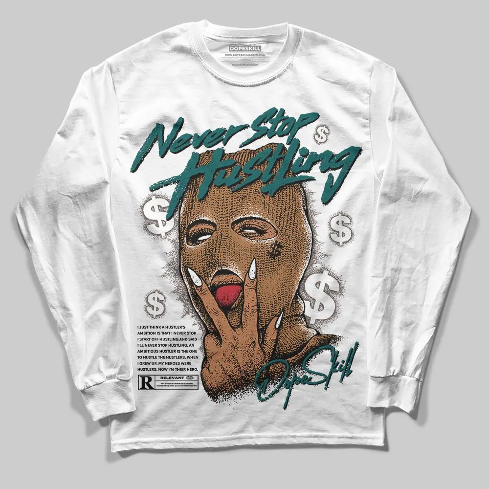 Samba Leopard Pack Collegiate Green DopeSkill Long Sleeve T-Shirt Never Stop Hustling Graphic sold by DopeSkill product image thumbnail 2