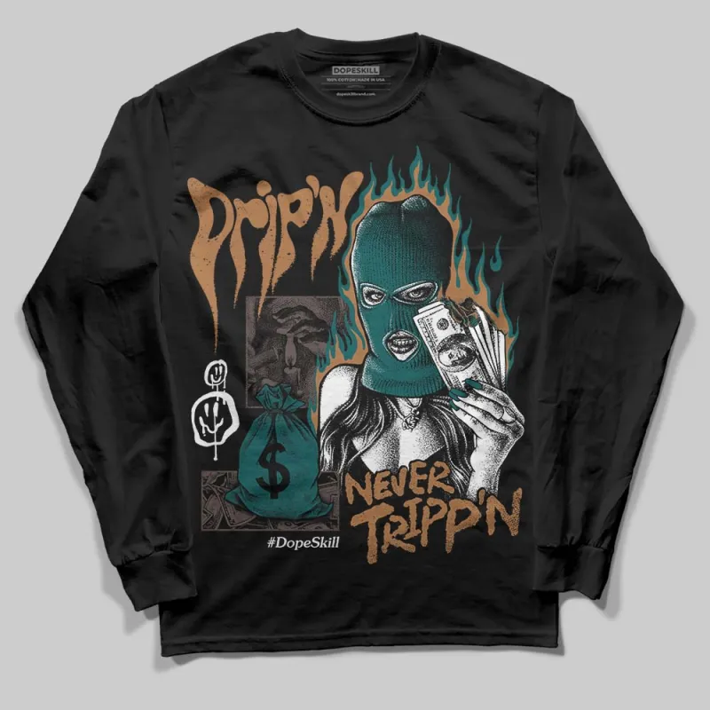 Samba Leopard Pack Collegiate Green DopeSkill Long Sleeve T-Shirt Drip'n Never Tripp'n Graphic sold by DopeSkill