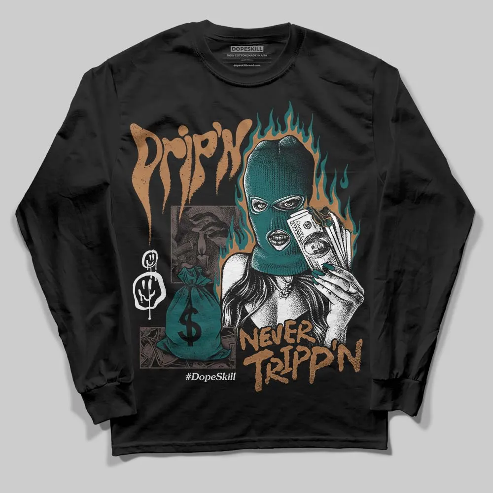 Samba Leopard Pack Collegiate Green DopeSkill Long Sleeve T-Shirt Drip'n Never Tripp'n Graphic sold by DopeSkill