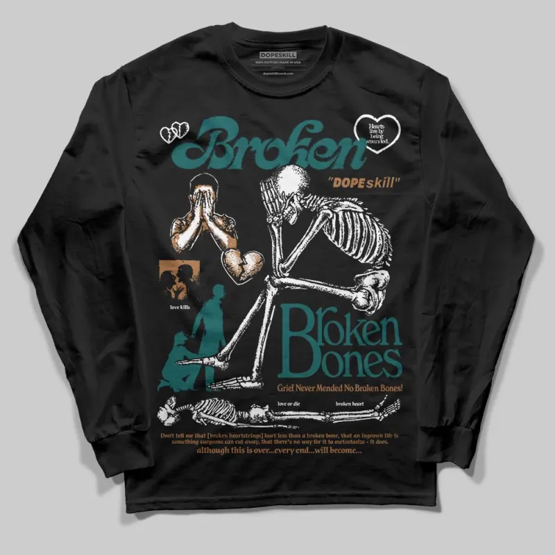 Samba Leopard Pack Collegiate Green DopeSkill Long Sleeve T-Shirt Broken Bones Graphic sold by DopeSkill