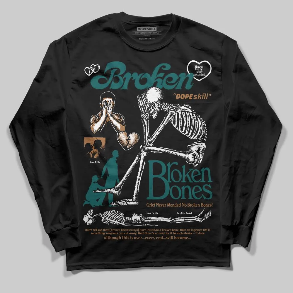 Samba Leopard Pack Collegiate Green DopeSkill Long Sleeve T-Shirt Broken Bones Graphic sold by DopeSkill