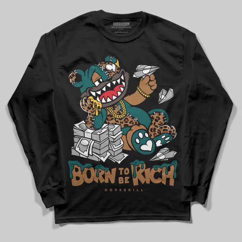 Samba Leopard Pack Collegiate Green DopeSkill Long Sleeve T-Shirt Born To Be Rich Graphic sold by DopeSkill