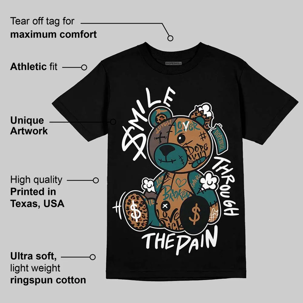 Samba Leopard Pack Collegiate Green DopeSkill T-Shirt Smile Through The Pain Graphic sold by DopeSkill product image thumbnail 3