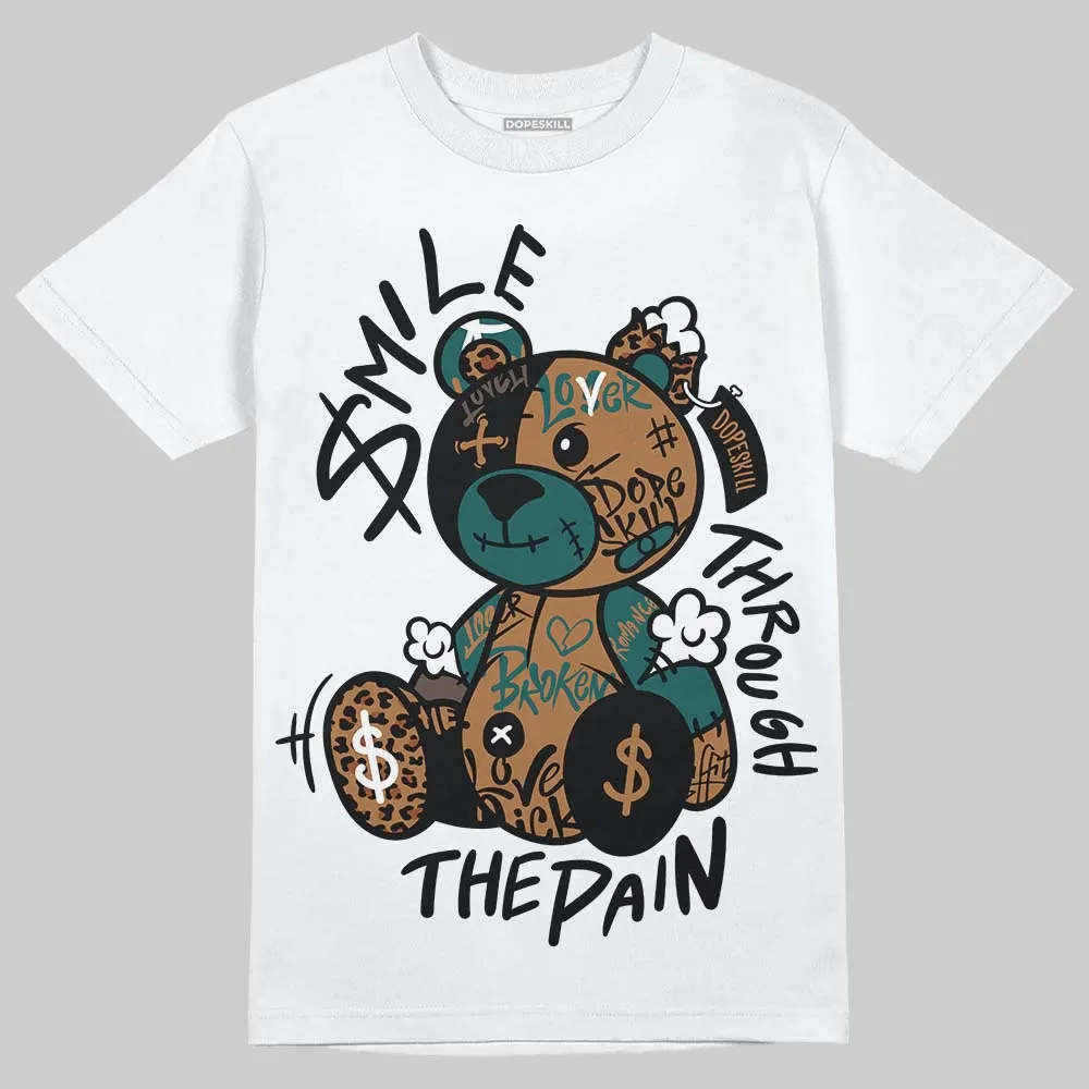 Samba Leopard Pack Collegiate Green DopeSkill T-Shirt Smile Through The Pain Graphic sold by DopeSkill product image thumbnail 2