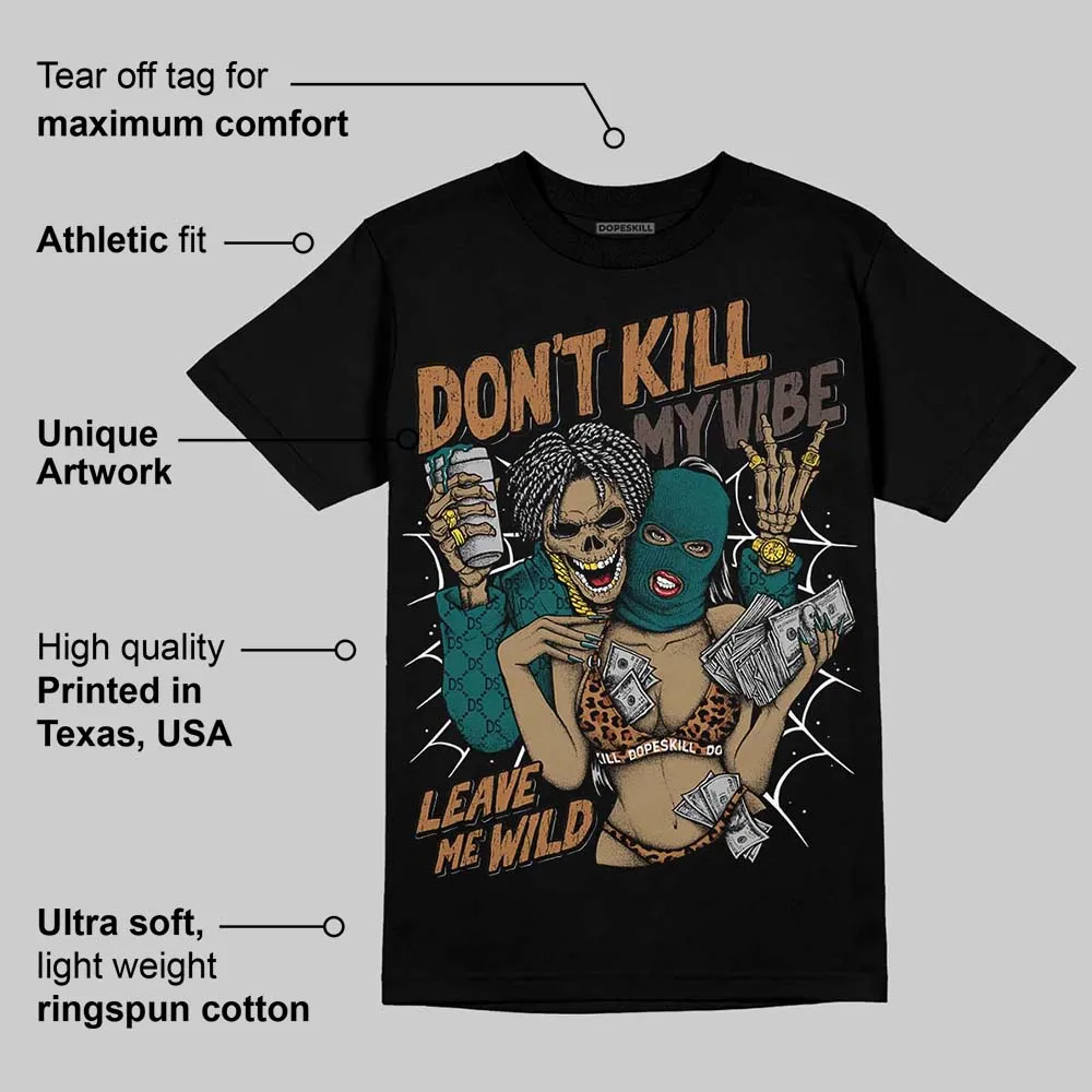 Samba Leopard Pack Collegiate Green DopeSkill T-Shirt Don't Kill My Vibe Graphic sold by DopeSkill product image thumbnail 3