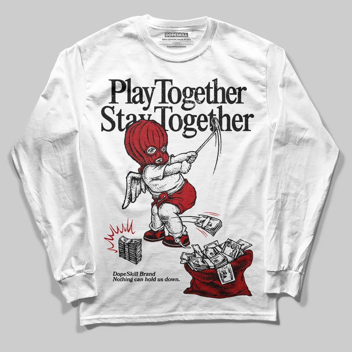Flu Game 12s DopeSkill Long Sleeve T-Shirt Play together, Stay together Graphic sold by DopeSkill product image thumbnail 2