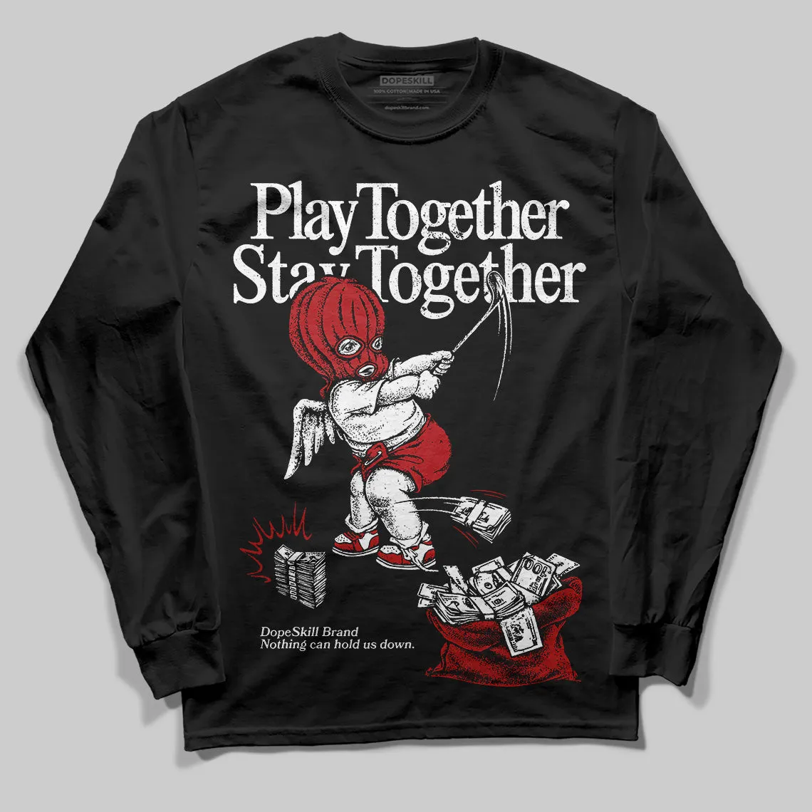 Flu Game 12s DopeSkill Long Sleeve T-Shirt Play together, Stay together Graphic sold by DopeSkill