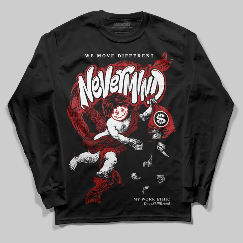 Flu Game 12s DopeSkill Long Sleeve T-Shirt Nevermind Graphic sold by DopeSkill