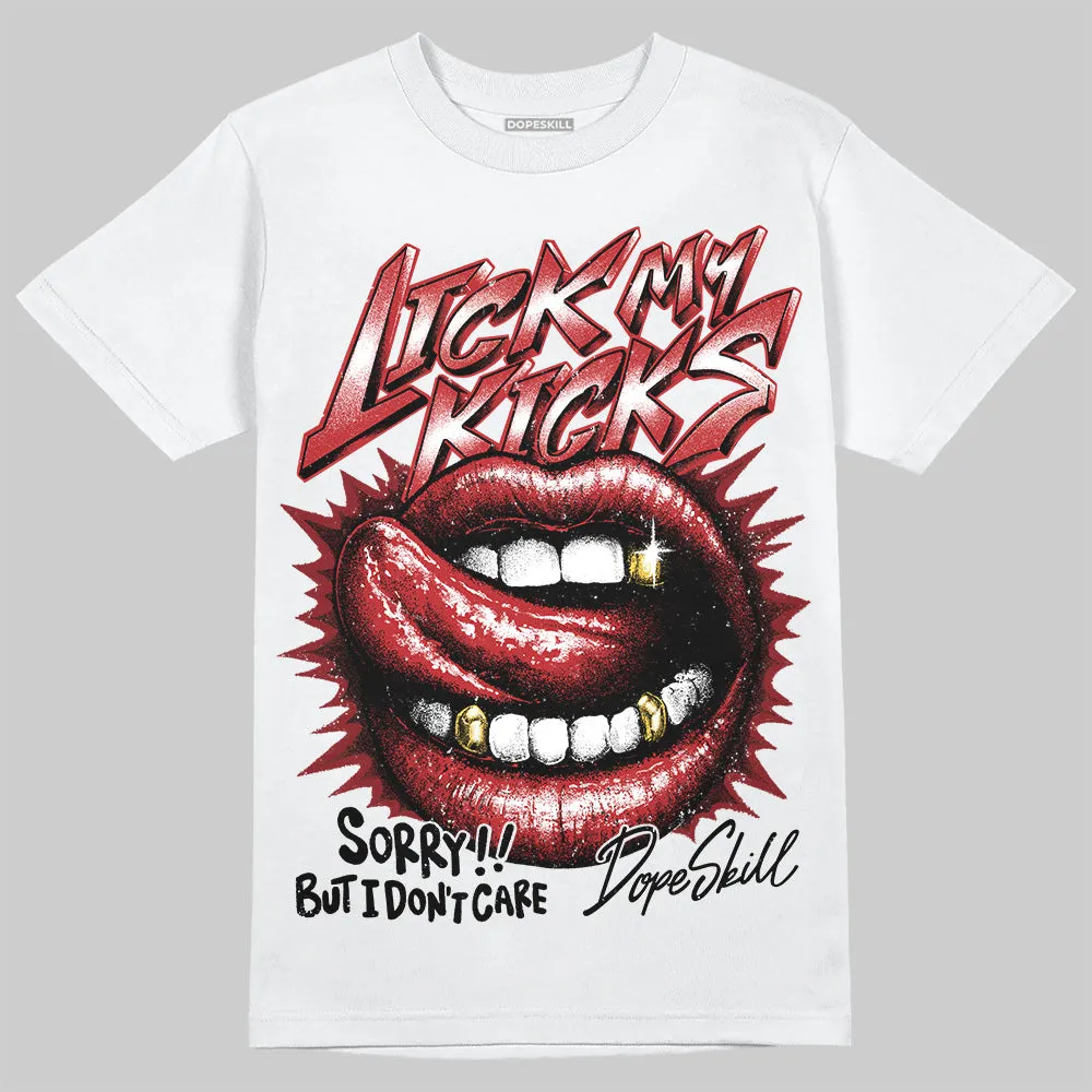 Flu Game 12s DopeSkill T-Shirt Lick My Kicks Graphic sold by DopeSkill product image thumbnail 2