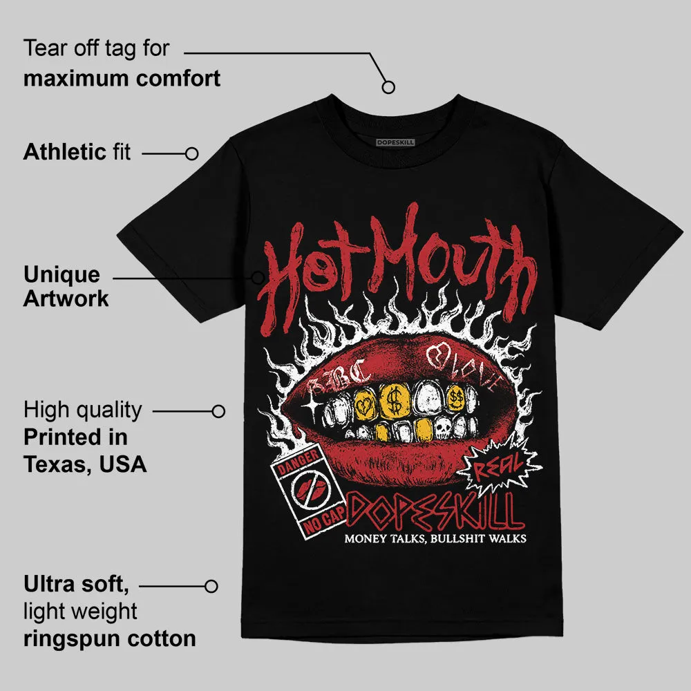 Flu Game 12s DopeSkill T-Shirt Hot Mouth Graphic sold by DopeSkill product image thumbnail 3