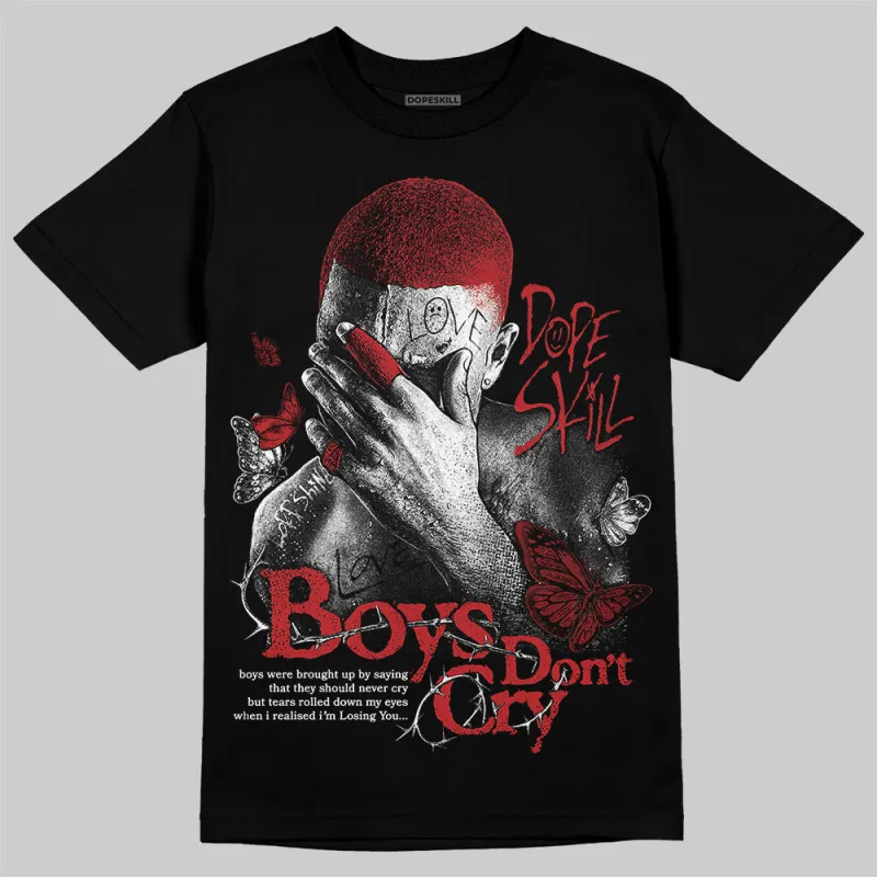 Flu Game 12s DopeSkill T-Shirt Boys Don't Cry Graphic sold by DopeSkill