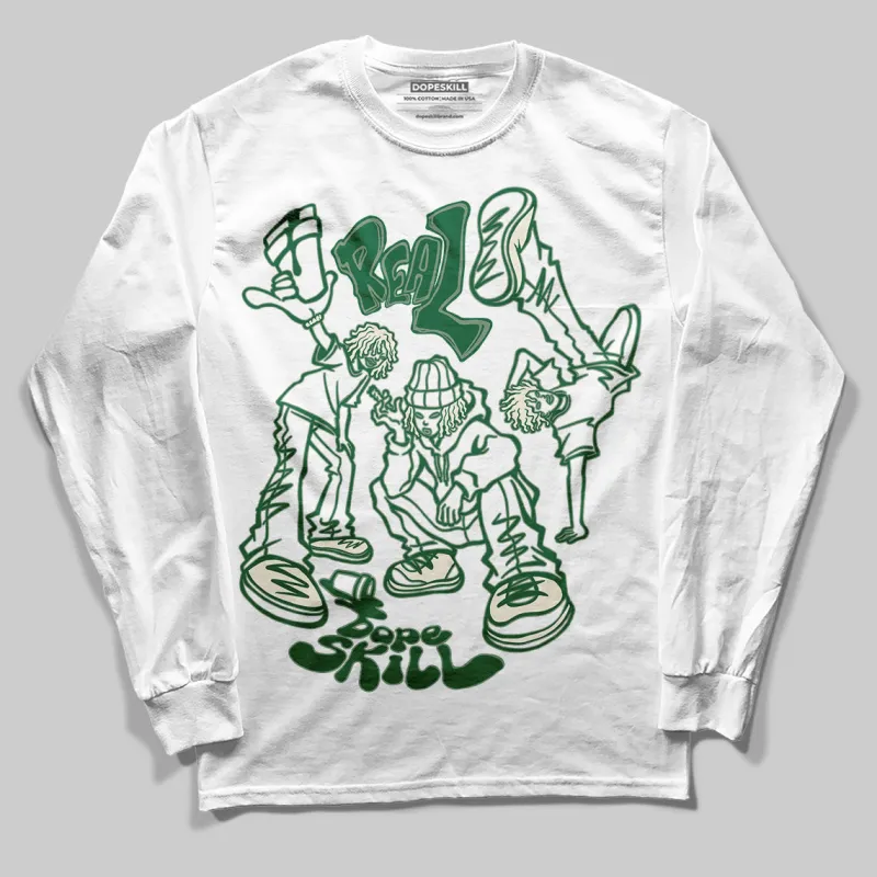 Pine Green 13s DopeSkill Long Sleeve T-Shirt Real Y2K Players Graphic sold by DopeSkill