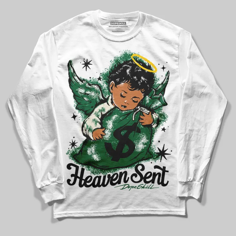 Pine Green 13s DopeSkill Long Sleeve T-Shirt Heaven Sent Graphic sold by DopeSkill
