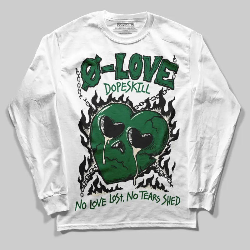 Pine Green 13s DopeSkill Long Sleeve T-Shirt Crying Heart Graphic sold by DopeSkill