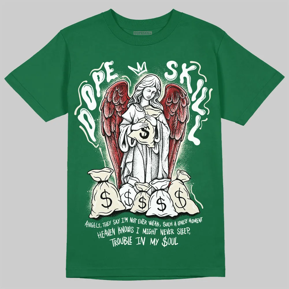 Pine Green 13s DopeSkill T-Shirt Angels Graphic sold by DopeSkill product image thumbnail 3