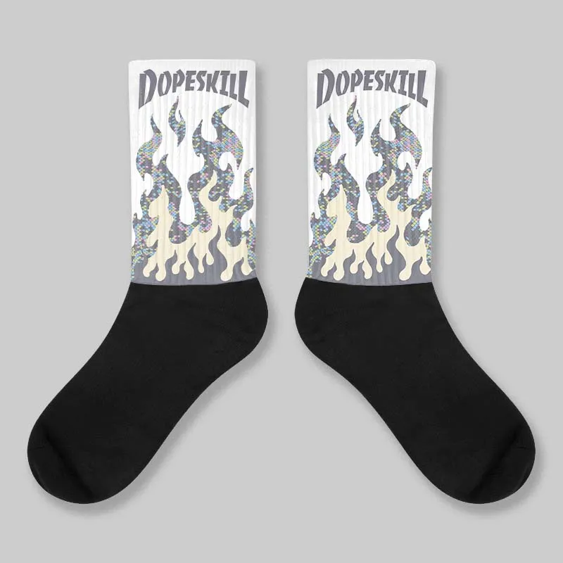 Year Of The Snake 11s DopeSkill Sublimated Sock FIRE Graphic sold by DopeSkill