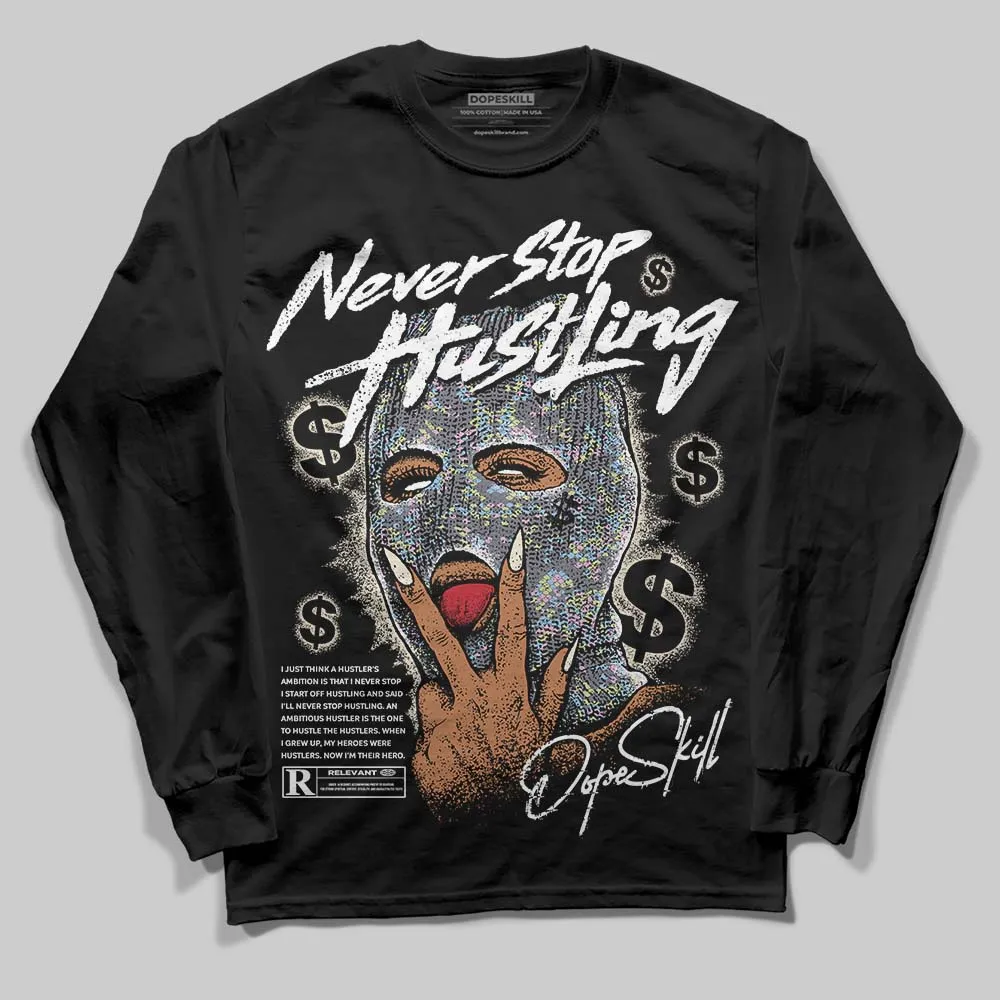 Year Of The Snake 11s DopeSkill Long Sleeve T-Shirt Never Stop Hustling Graphic sold by DopeSkill product image thumbnail 2