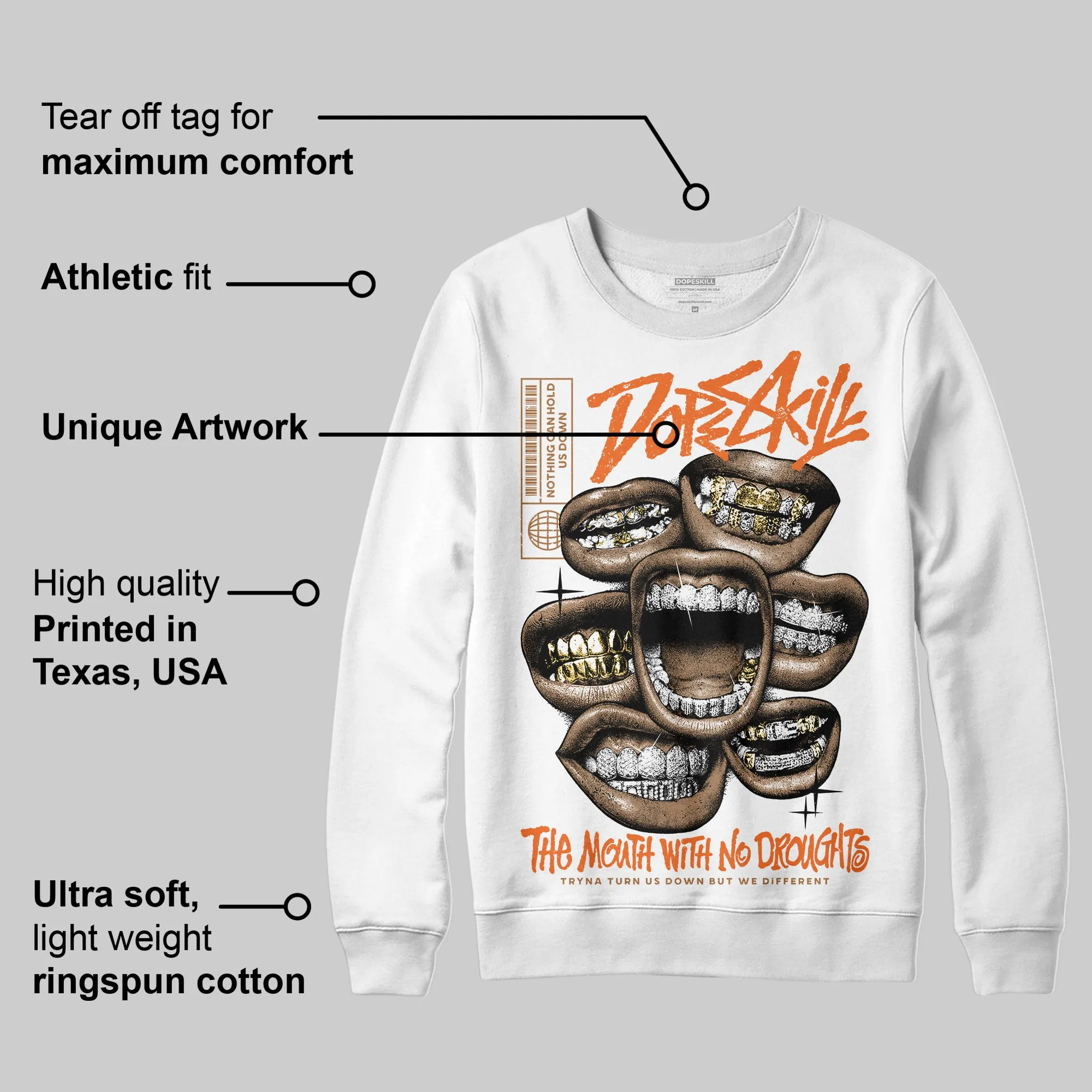 Samba Leopard Pack Preloved Red DopeSkill Sweatshirt The Mouth With No Droughts Graphic sold by DopeSkill product image thumbnail 3