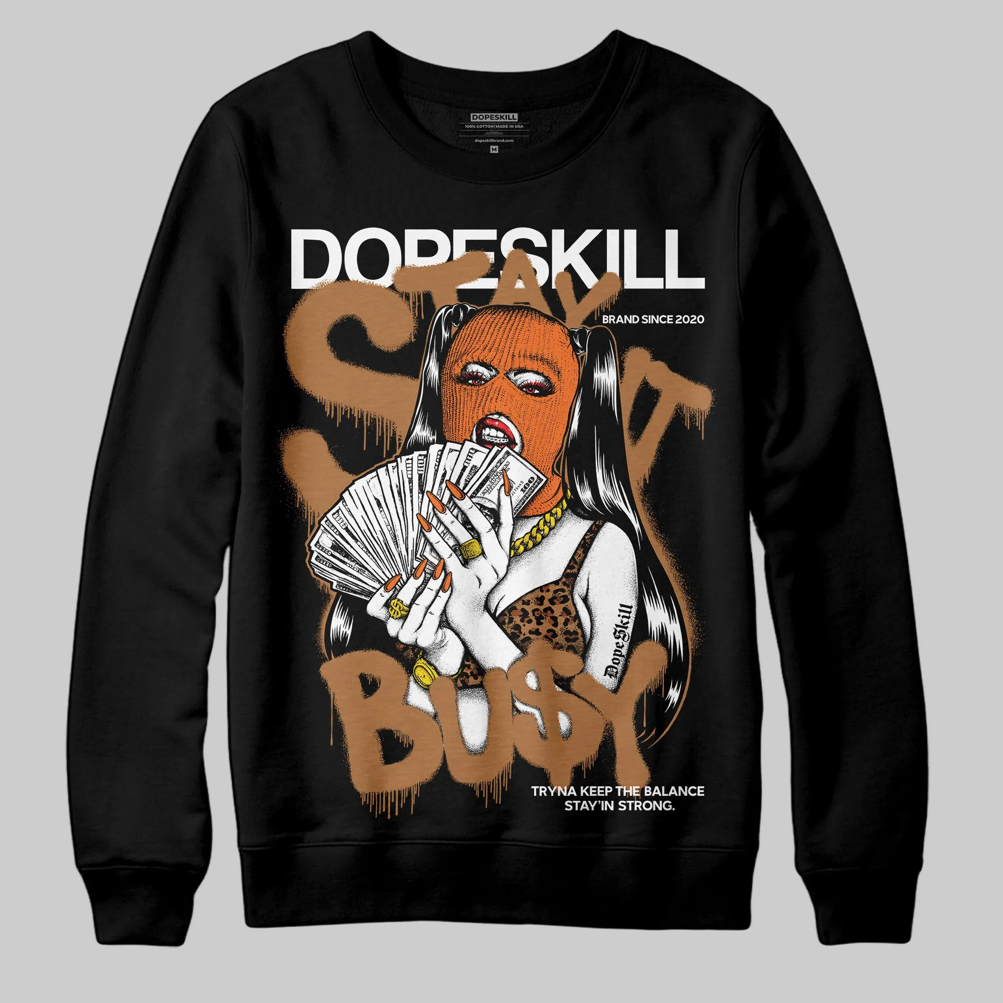 Samba Leopard Pack Preloved Red DopeSkill Sweatshirt Stay It Busy Graphic sold by DopeSkill product image thumbnail 2