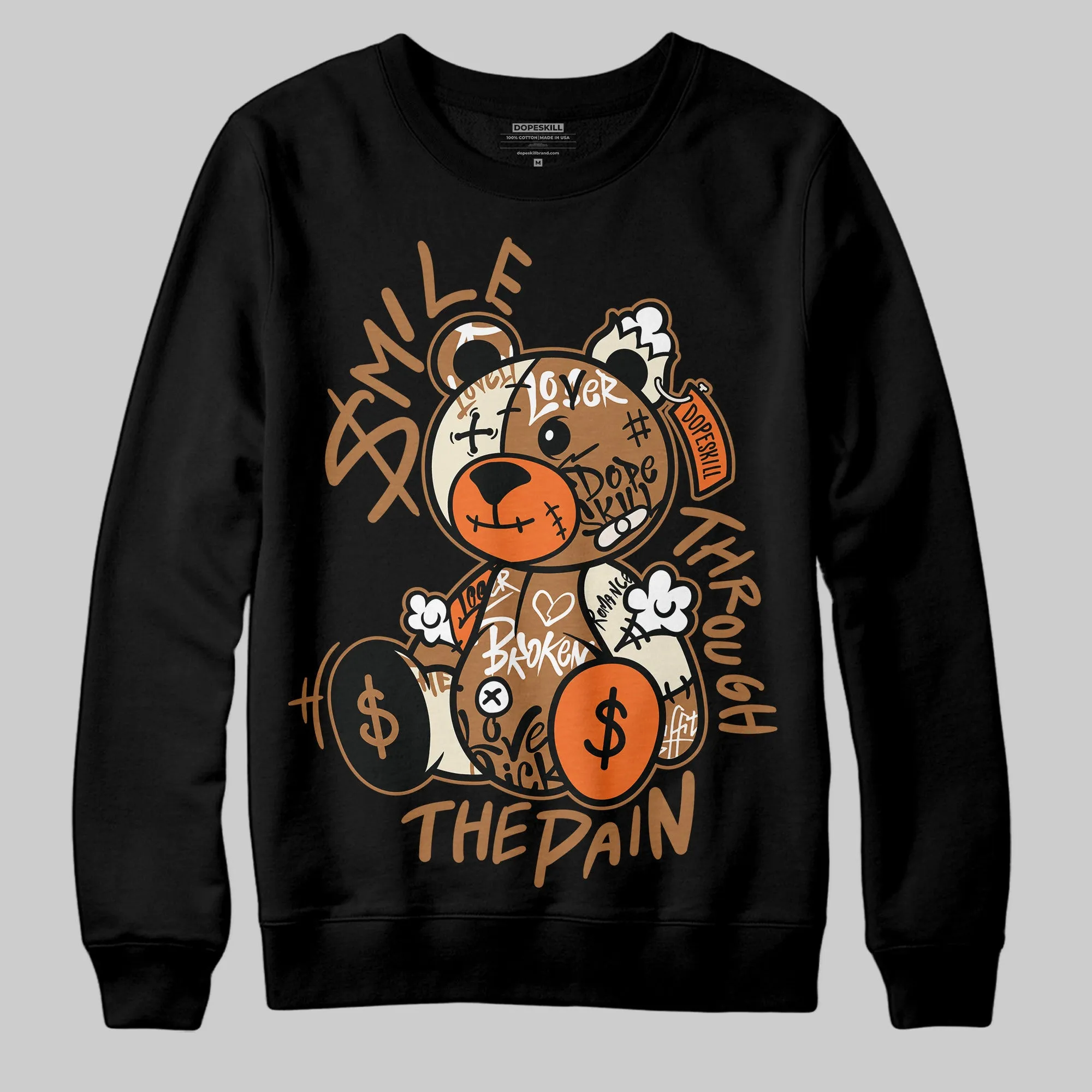 Samba Leopard Pack Preloved Red DopeSkill Sweatshirt Smile Through The Pain Graphic sold by DopeSkill product image thumbnail 2