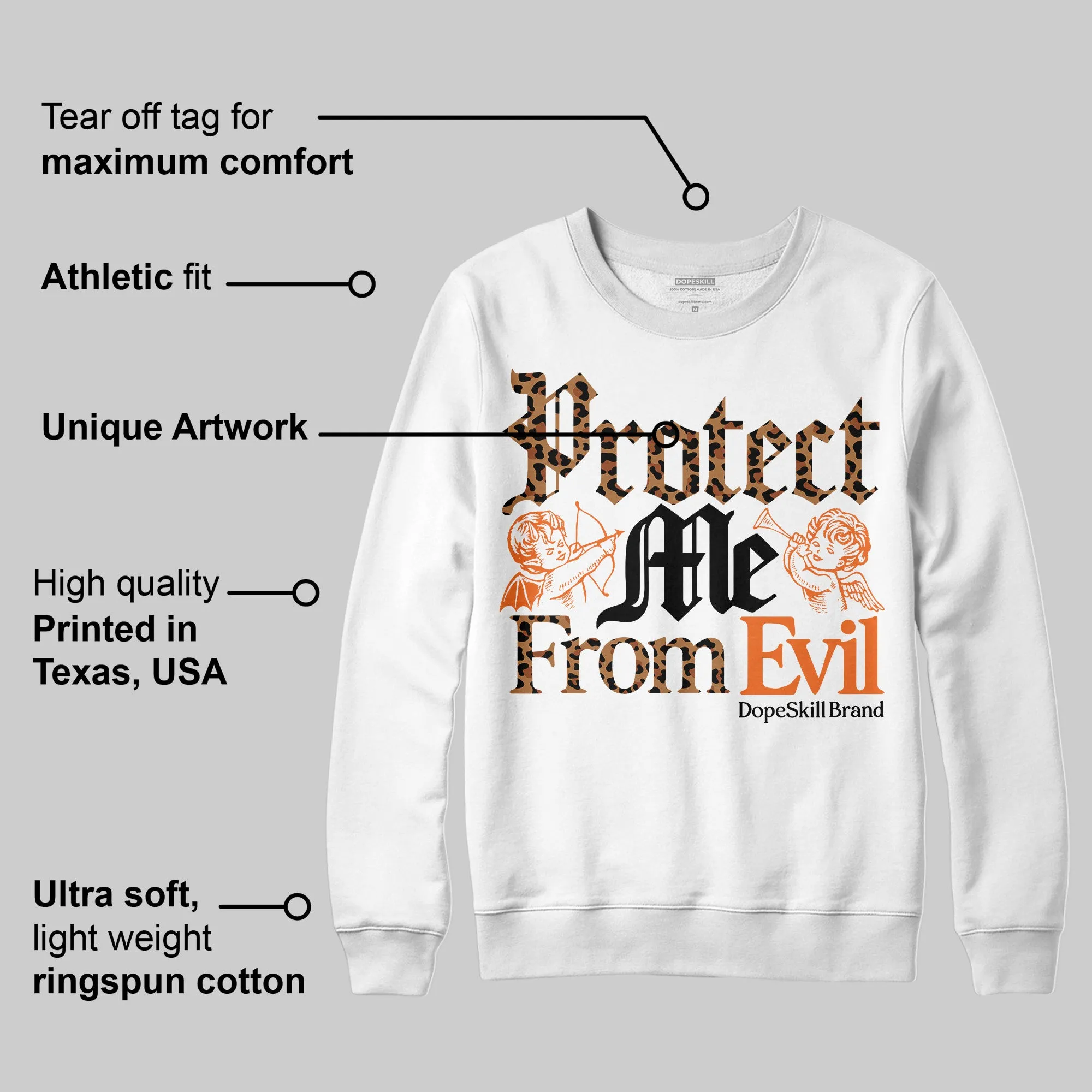 Samba Leopard Pack Preloved Red DopeSkill Sweatshirt Protect Me From Evil Graphic sold by DopeSkill product image thumbnail 3