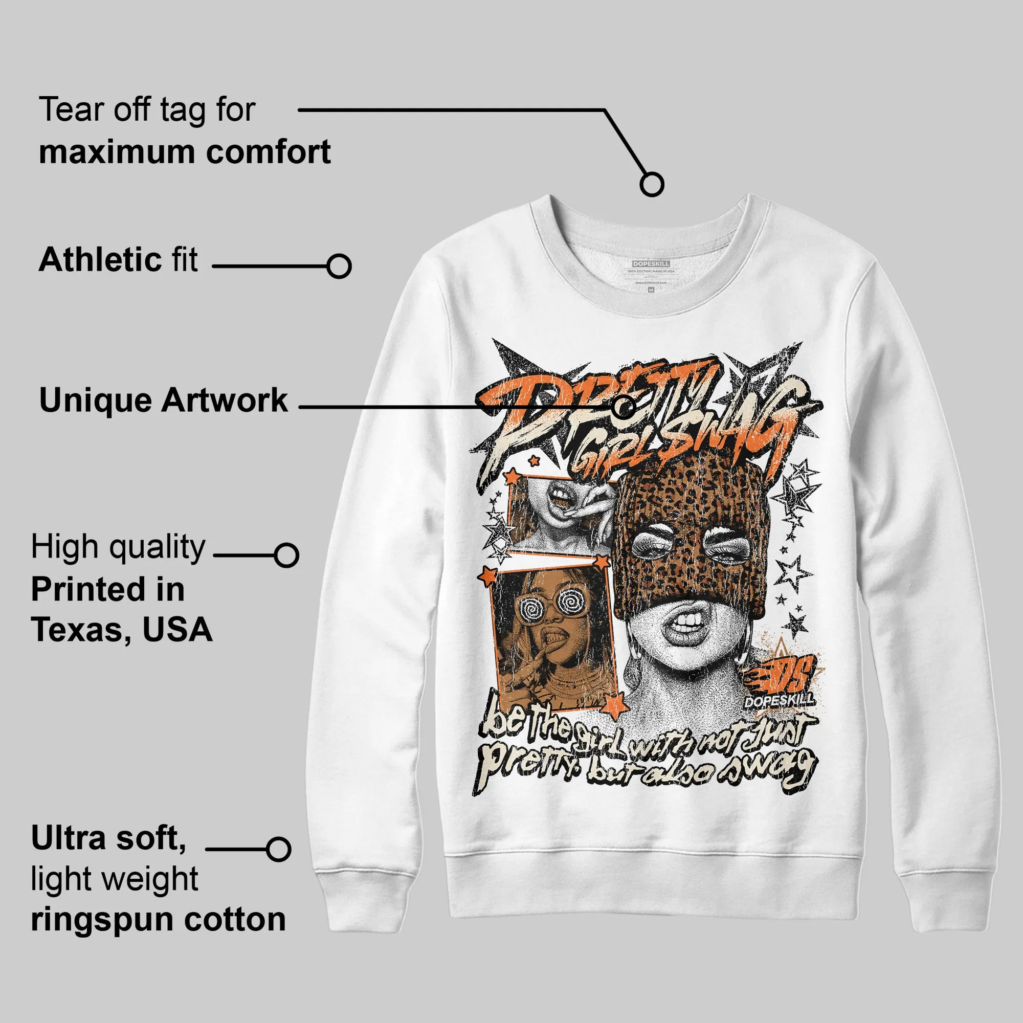 Samba Leopard Pack Preloved Red DopeSkill Sweatshirt Pretty Girl Swag Graphic sold by DopeSkill product image thumbnail 3