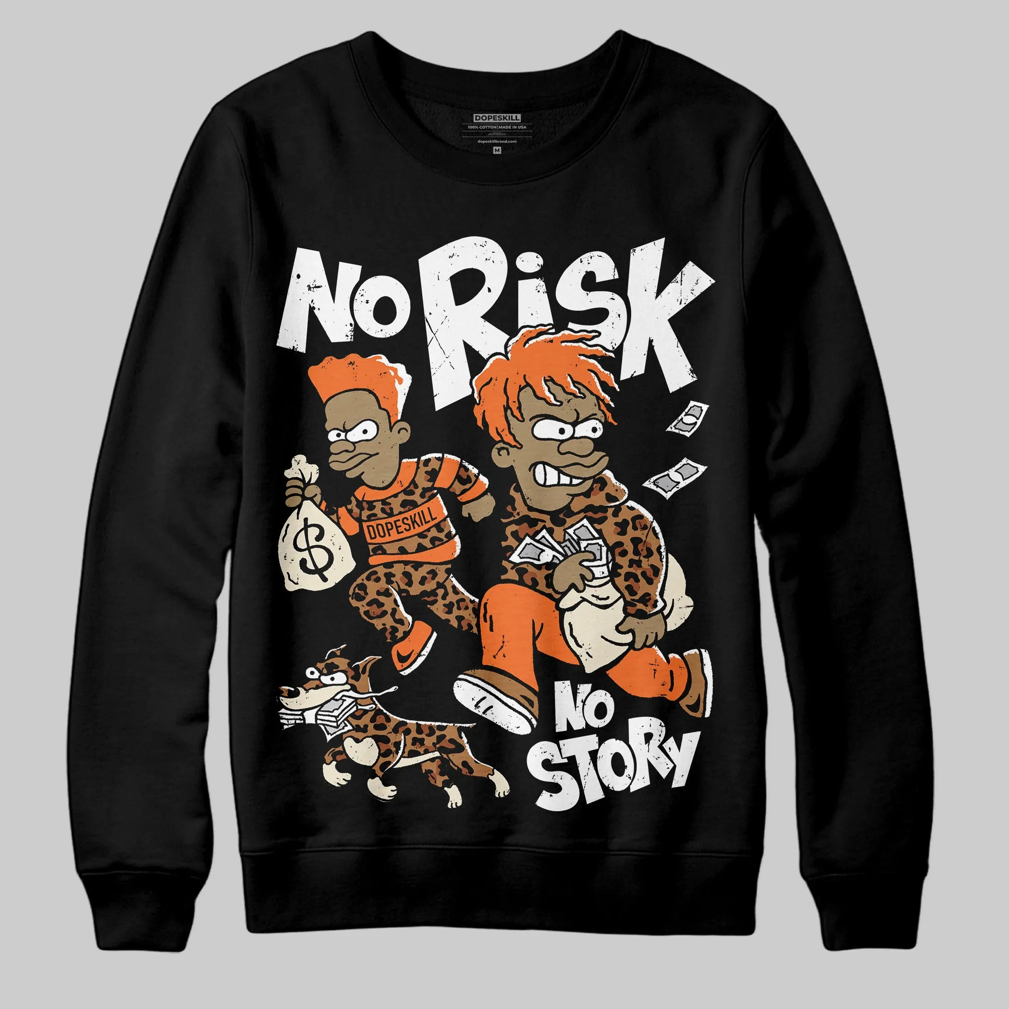 Samba Leopard Pack Preloved Red DopeSkill Sweatshirt No Risk No Story Graphic sold by DopeSkill product image thumbnail 2