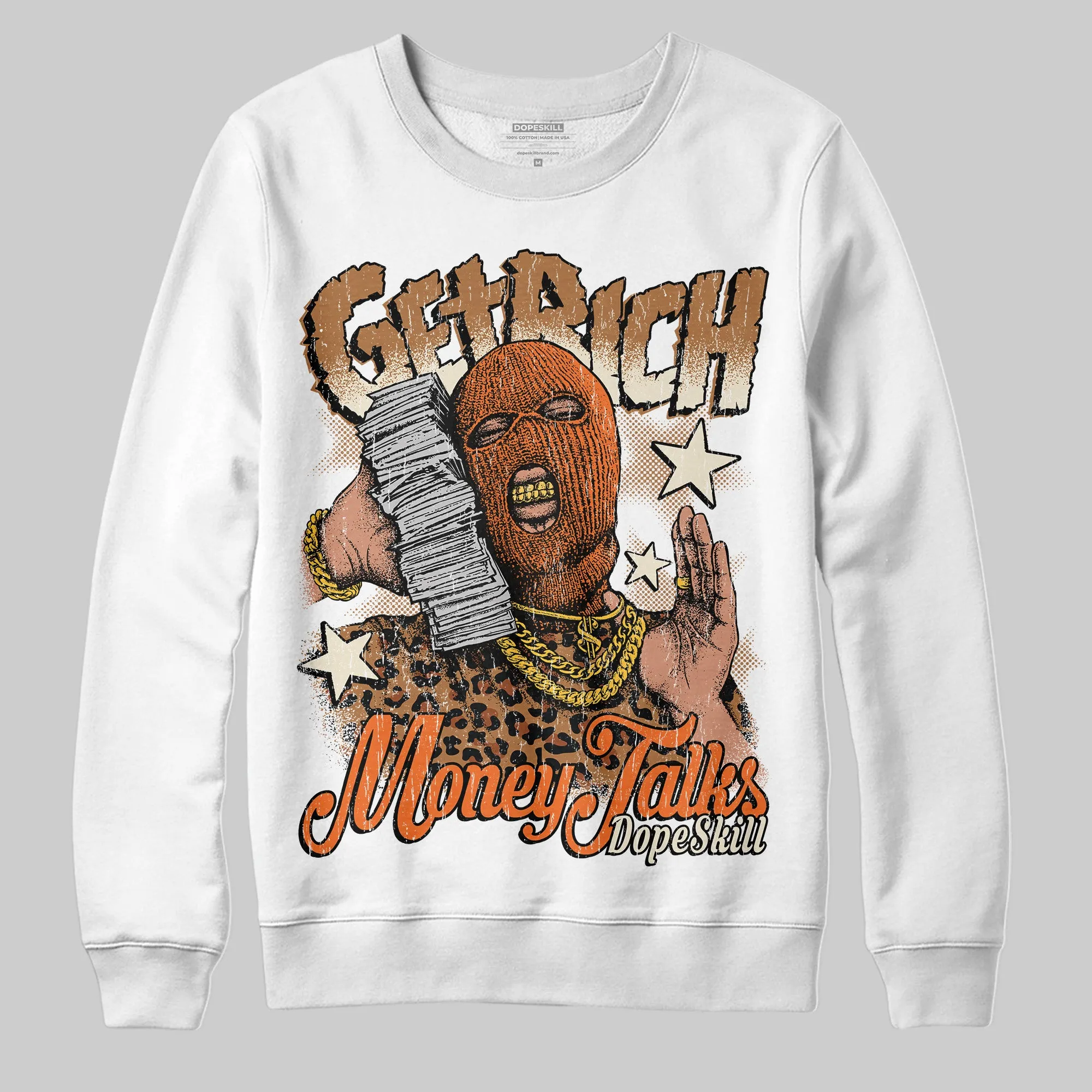 Samba Leopard Pack Preloved Red DopeSkill Sweatshirt Get Rich Graphic sold by DopeSkill