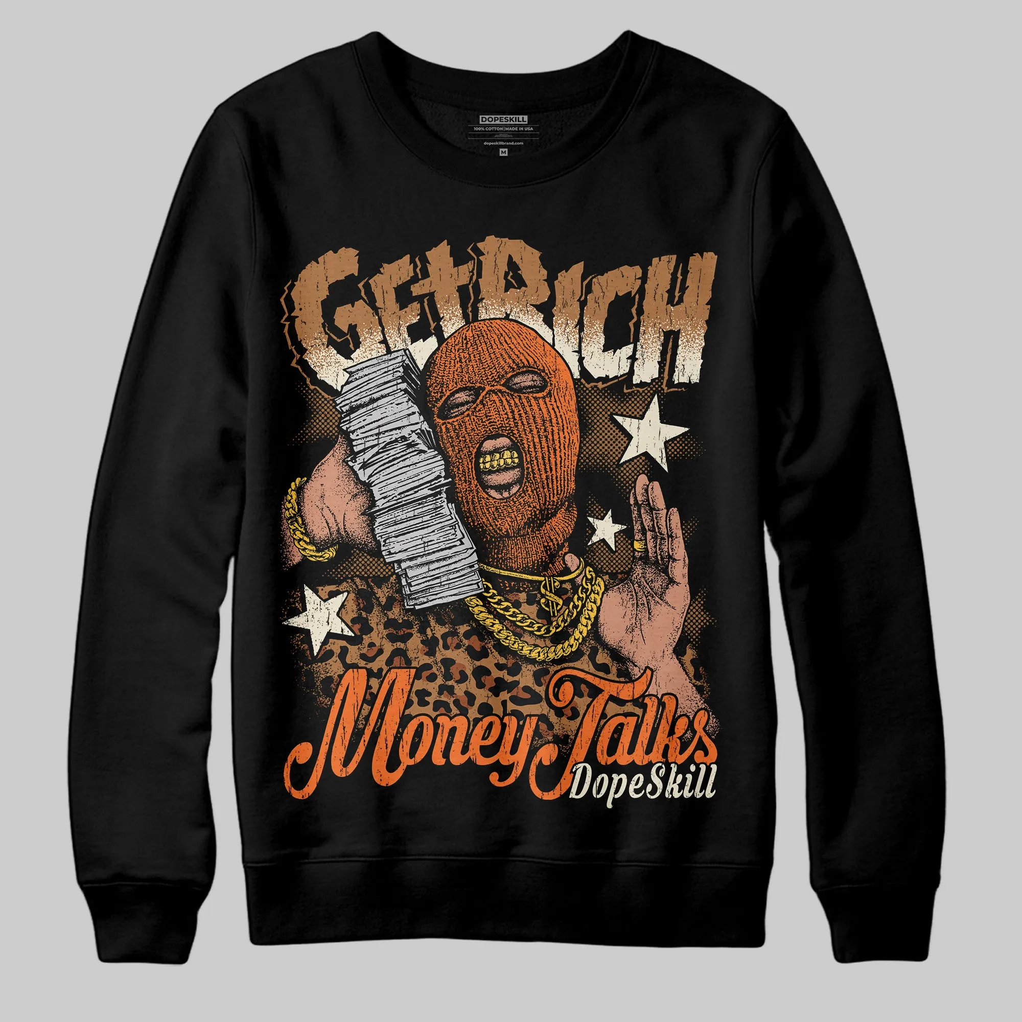 Samba Leopard Pack Preloved Red DopeSkill Sweatshirt Get Rich Graphic sold by DopeSkill product image thumbnail 2