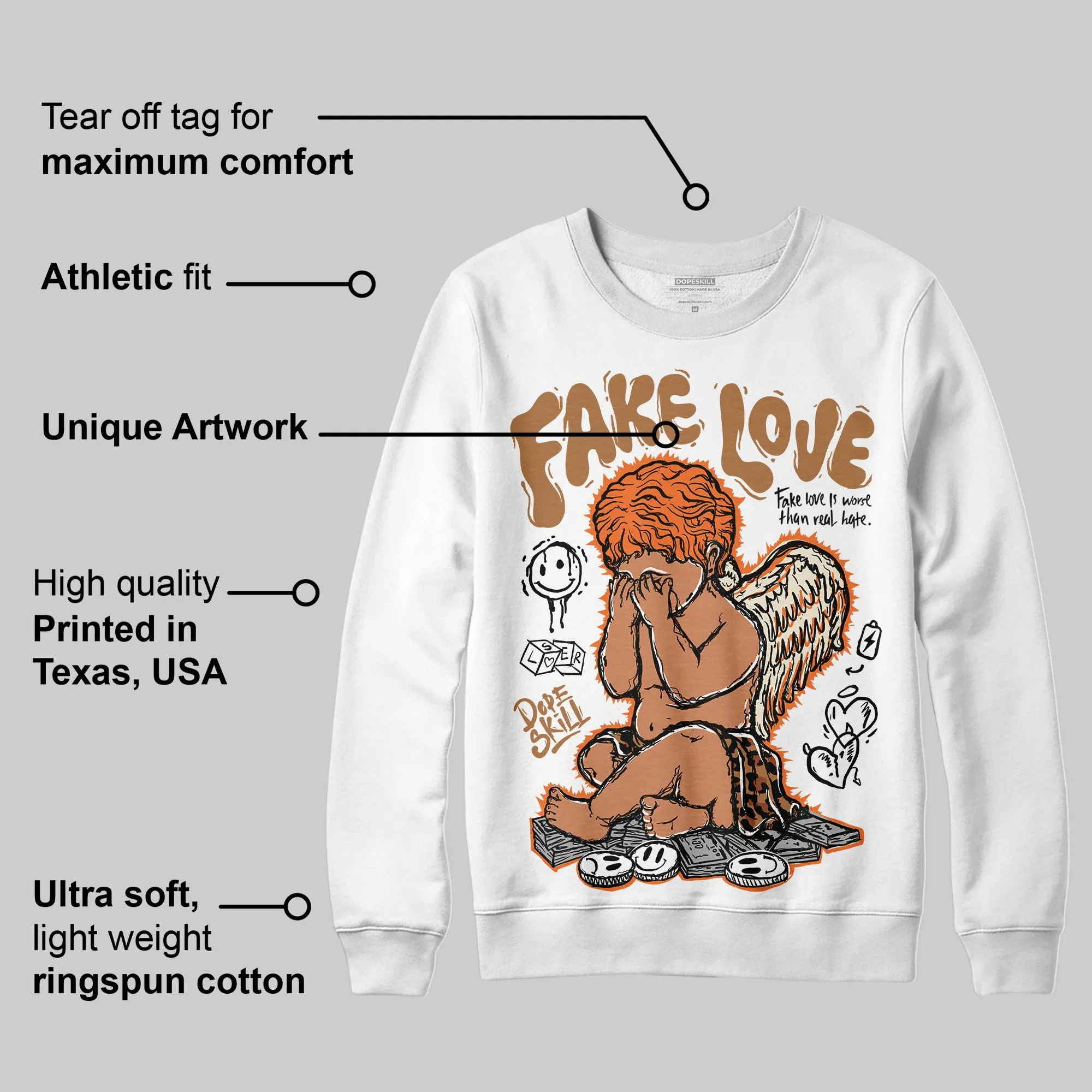 Samba Leopard Pack Preloved Red DopeSkill Sweatshirt False Love Graphic sold by DopeSkill product image thumbnail 3