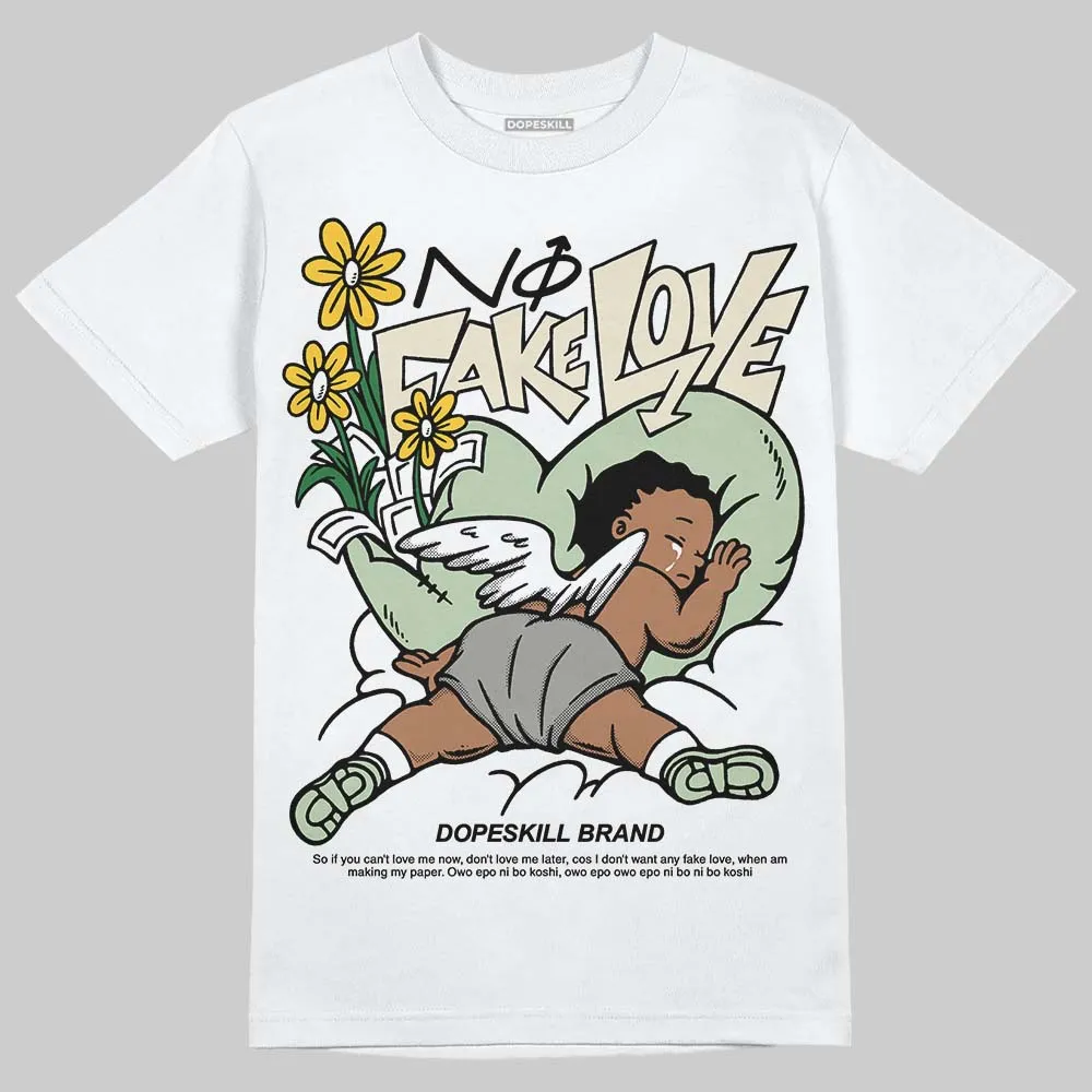 Seafoam 4s 2025 DopeSkill T-Shirt No Fake Love Graphic sold by DopeSkill product image thumbnail 2
