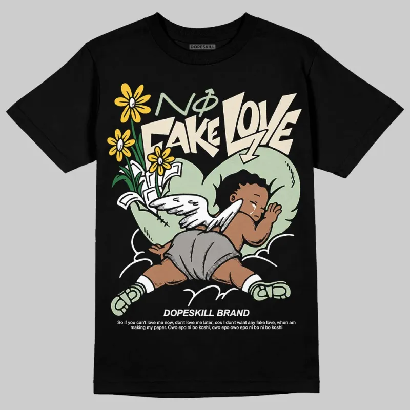 Seafoam 4s 2025 DopeSkill T-Shirt No Fake Love Graphic sold by DopeSkill