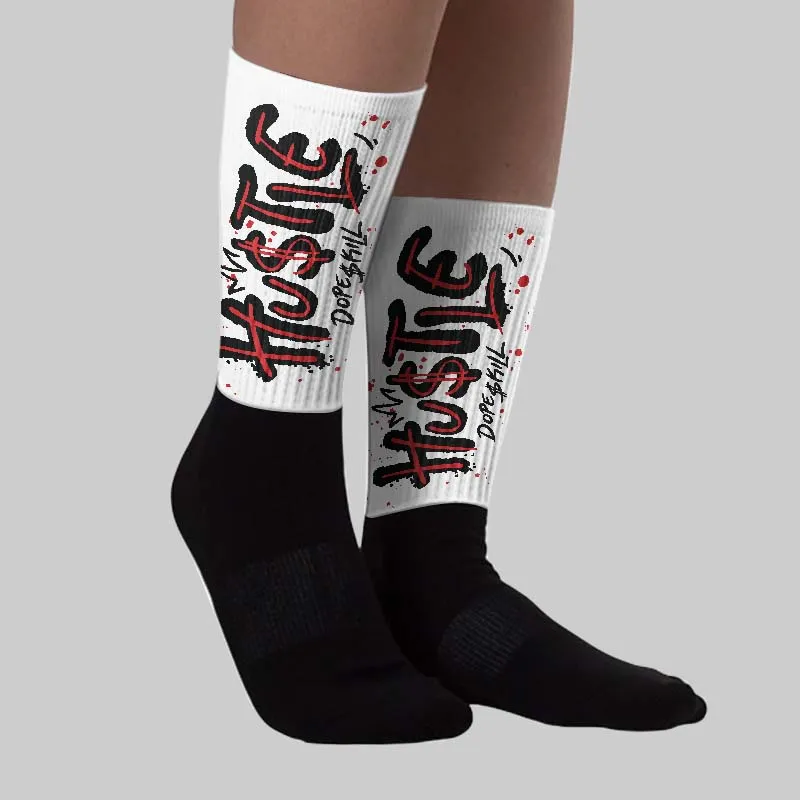 Black Metallic Reimagined 5s DopeSkill Sublimated Sock Hustle Graphic sold by DopeSkill product image thumbnail 2